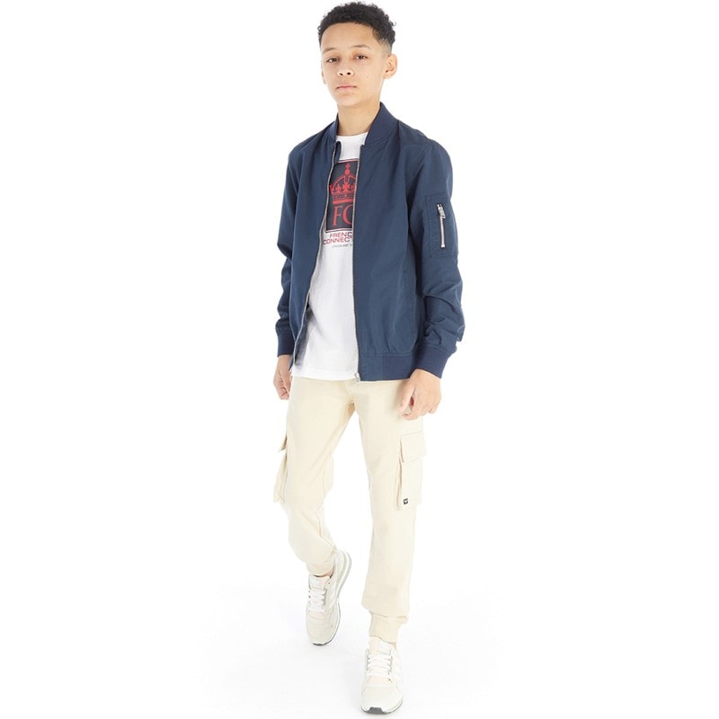 JACK & JONES Drenge Mash Bomberjakke Blå Blazer - Billede 3