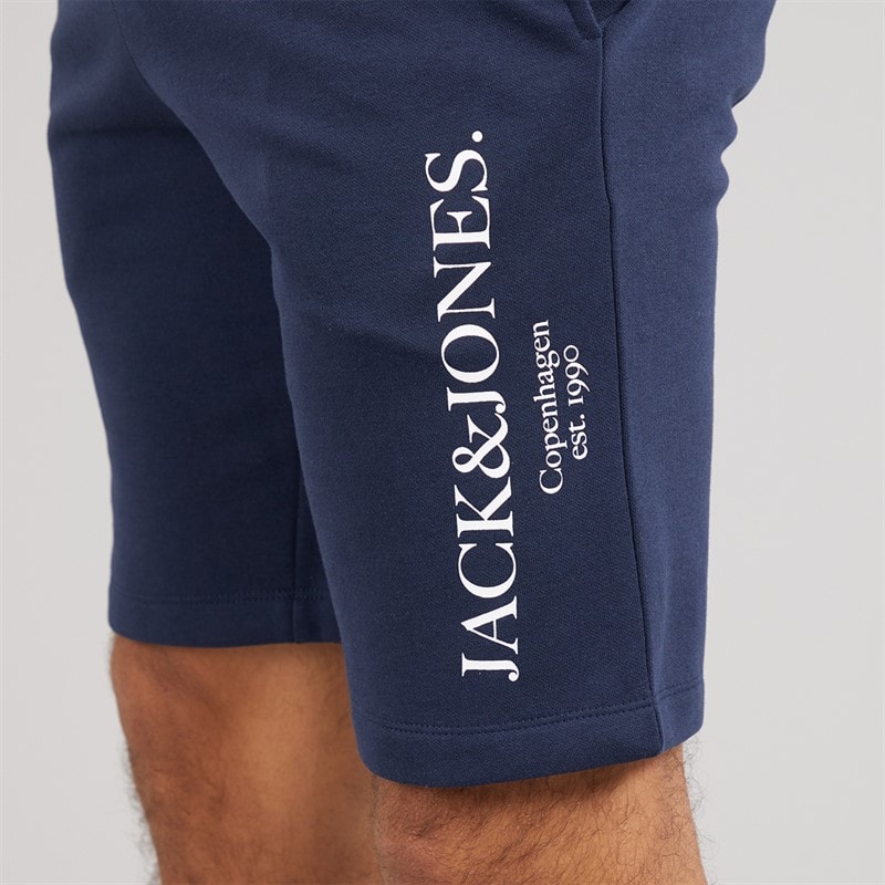 JACK & JONES Herre Chester T-shirt Og Shorts Sæt Navy Blazer - Billede 5