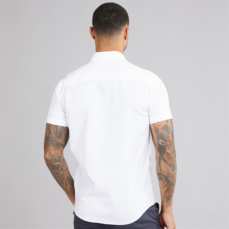 JACK & JONES Herre Classic Oxford Skjorter med korte ærmer Hvid - Billede 2