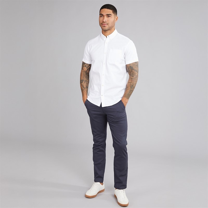 JACK & JONES Herre Classic Oxford Skjorter med korte ærmer Hvid - Billede 3