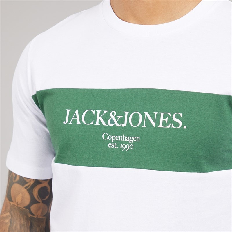 JACK & JONES Herre Chester T-shirt Og Shorts Sæt Trekking Green - Billede 3