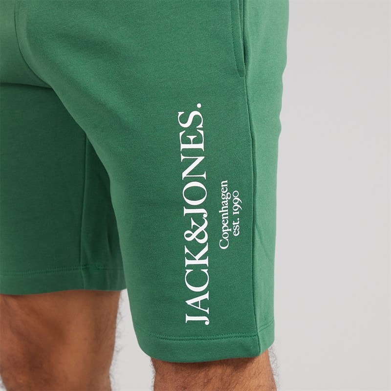 JACK & JONES Herre Chester T-shirt Og Shorts Sæt Trekking Green - Billede 5