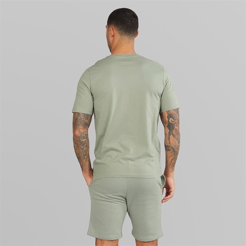 JACK & JONES Herre Neo T-shirt Og Shorts Sæt Wrought Iron - Billede 2