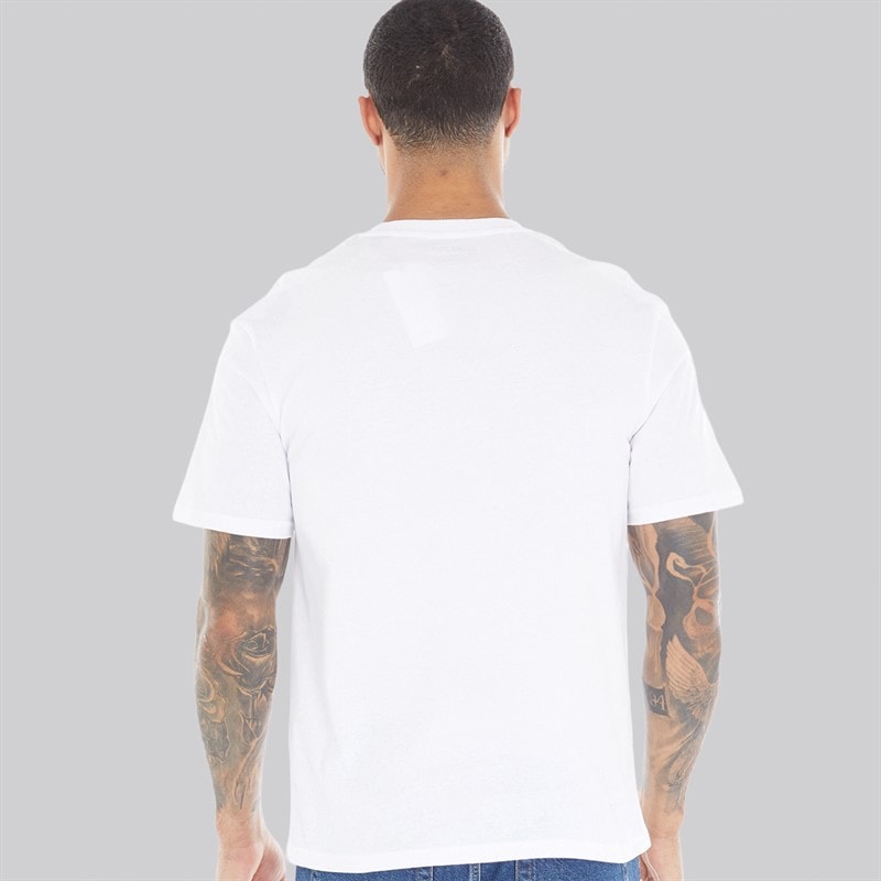 JACK & JONES Hvid T-shirt til Herre Klassisk - Billede 2
