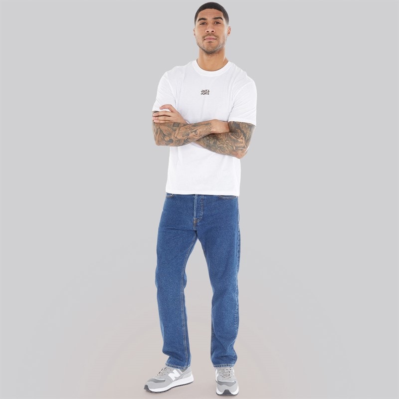 JACK & JONES Hvid T-shirt til Herre Klassisk - Billede 4