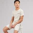 JACK & JONES Drenge Kai T-shirt Og Shorts Sæt Moonbeam