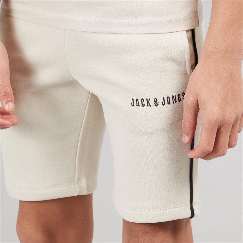 JACK & JONES Drenge Kai T-shirt Og Shorts Sæt Moonbeam - Billede 5