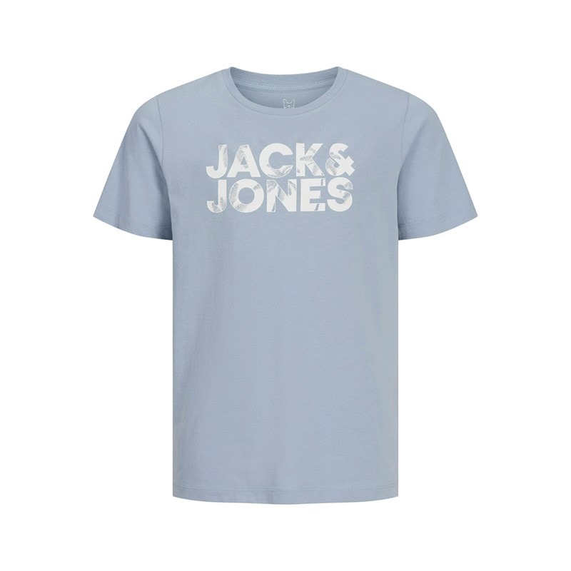 JACK & JONES Dre pakke T-shirts med blomsterprint til Drenge Hvid/Ashley Blå/Marineblå - Billede 3