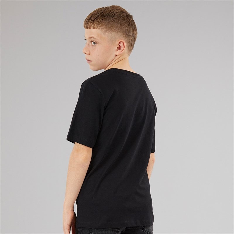 JACK & JONES Drenge Splash Corp Logo T-shirts Sort - Billede 2