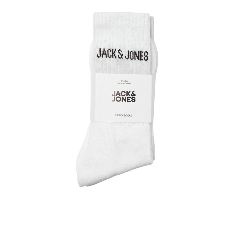 JACK & JONES Drenge Regnsokker 5-pak Hvid - Billede 2