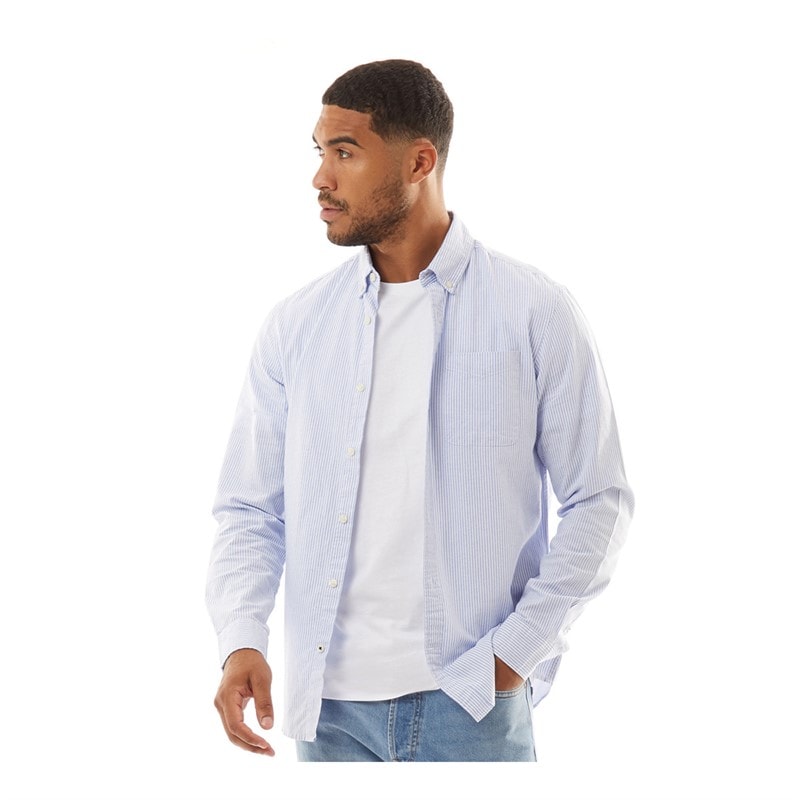 JACK & JONES Herre Classic Oxford Langærmet shirts Blå - Billede 1