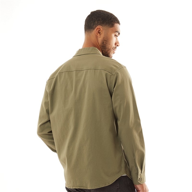 JACK & JONES Herre Dave Stretch Overshirt Støvgrå - Billede 2