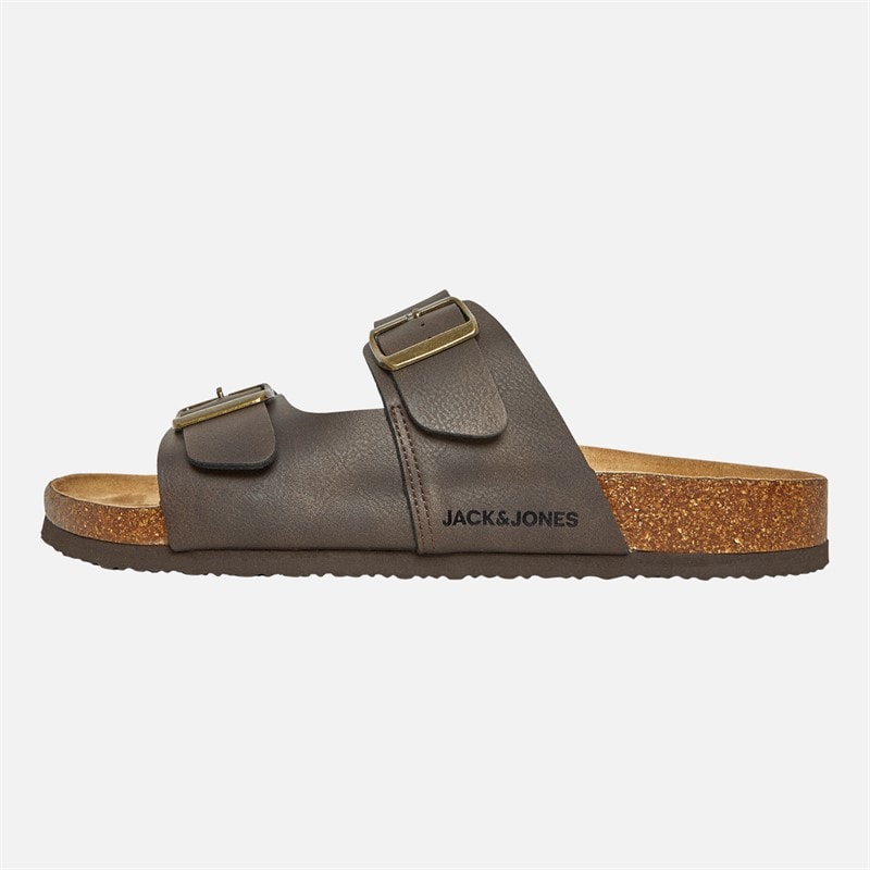 JACK & JONES Herre Oslo PU Sandaler Brun - Billede 2