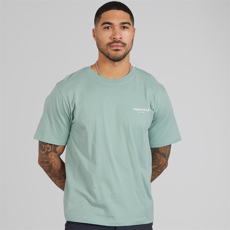 JACK & JONES Herre Mykonos Back T-shirts Grøn - Billede 2