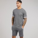 JACK & JONES Herre Jaxon T-shirt og shorts sæt Castlerock