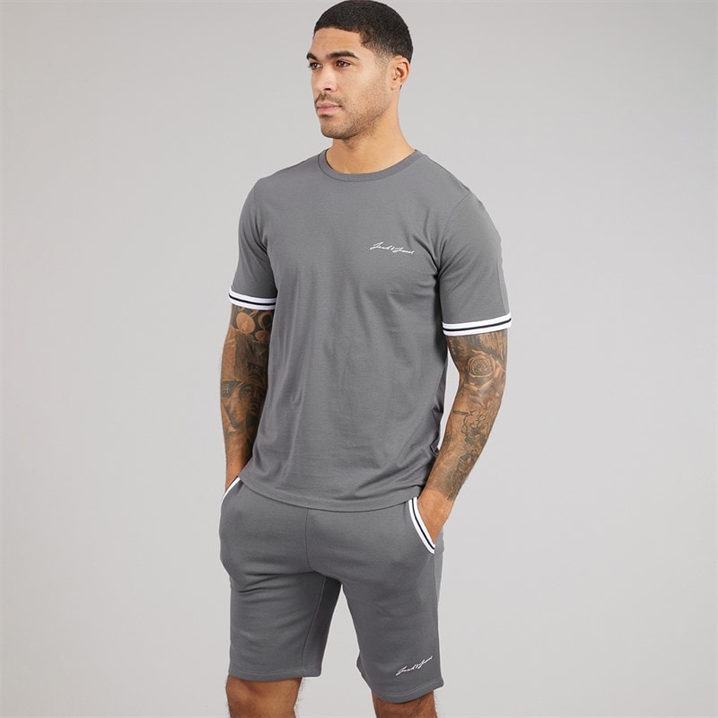 JACK & JONES Herre Jaxon T-shirt og shorts sæt Castlerock