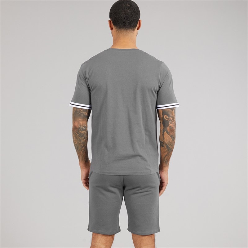 JACK & JONES Herre Jaxon T-shirt og shorts sæt Castlerock - Billede 2