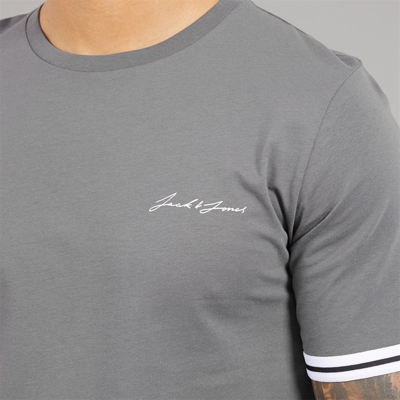 JACK & JONES Herre Jaxon T-shirt og shorts sæt Castlerock - Billede 3