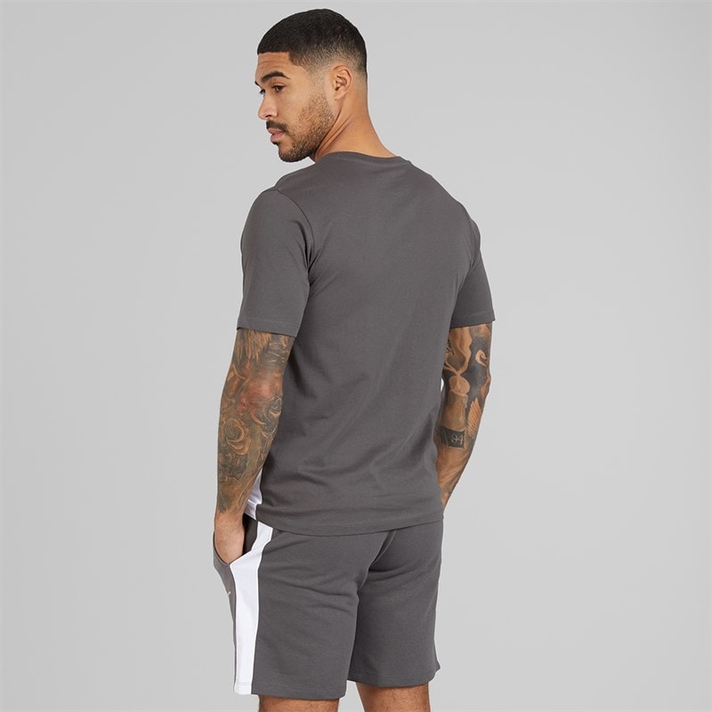 JACK & JONES Herre Trip T-shirt Og Shorts Sæt Castlerock - Billede 2