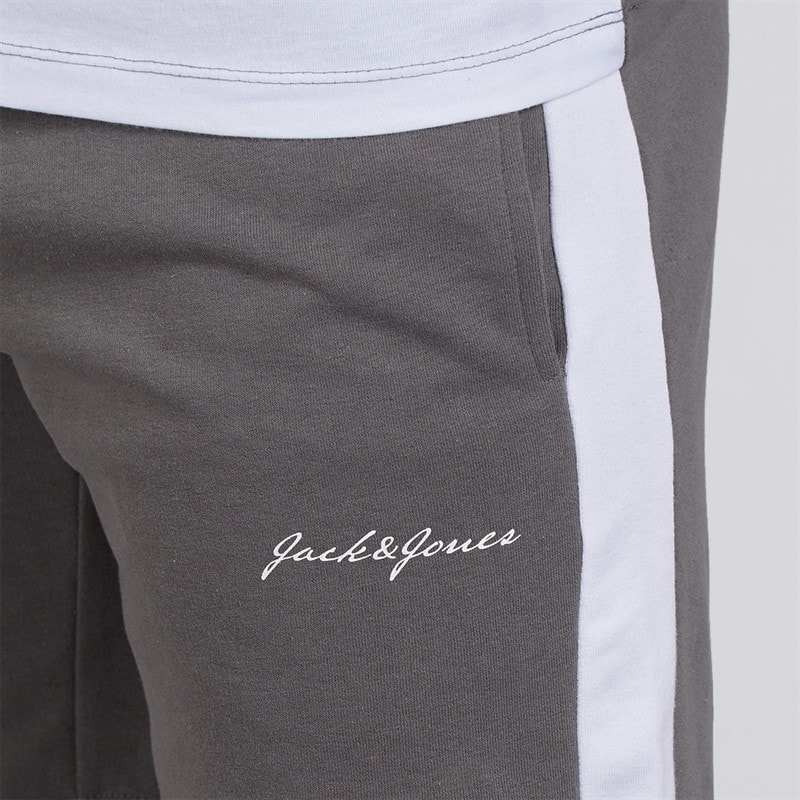 JACK & JONES Herre Trip T-shirt Og Shorts Sæt Castlerock - Billede 5
