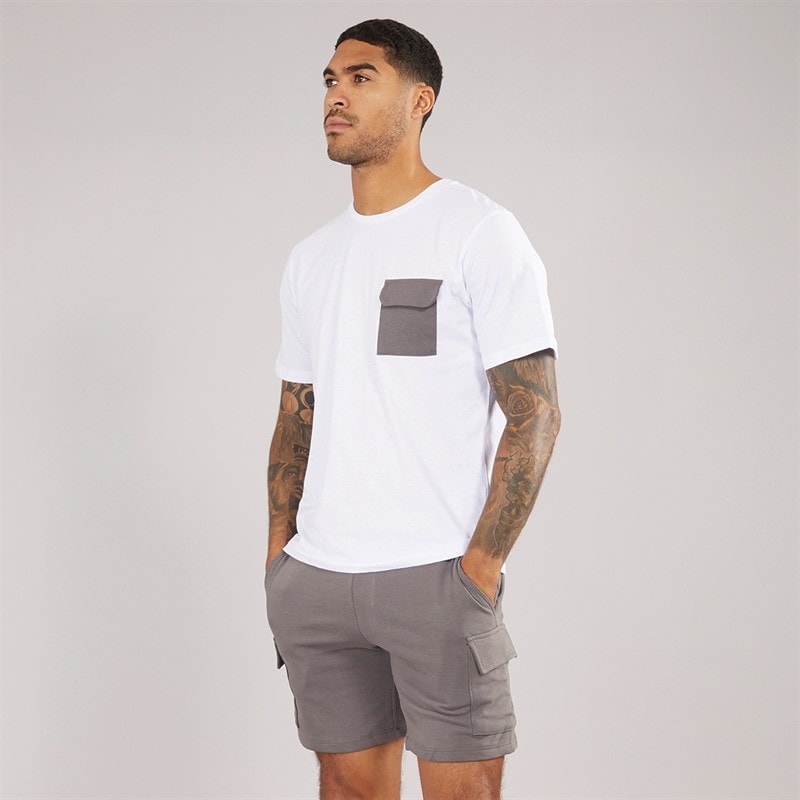 JACK & JONES Herre Pocket Sæt Hvid / Castlerock