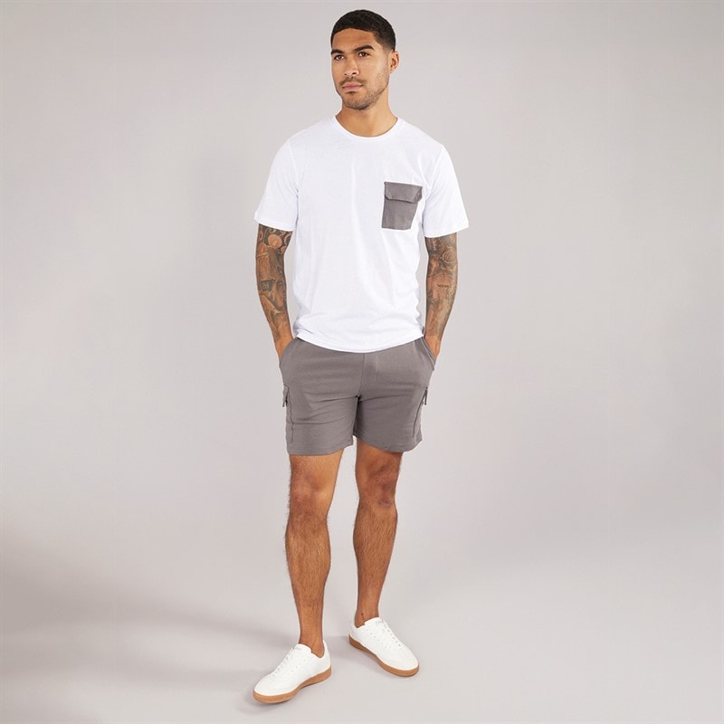 JACK & JONES Herre Pocket Sæt Hvid / Castlerock - Billede 3