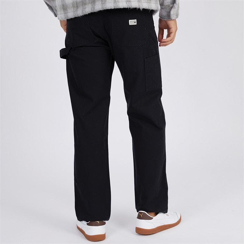 JACK & JONES Herre Eddie Carpenter Cargobukser Sort - Billede 2
