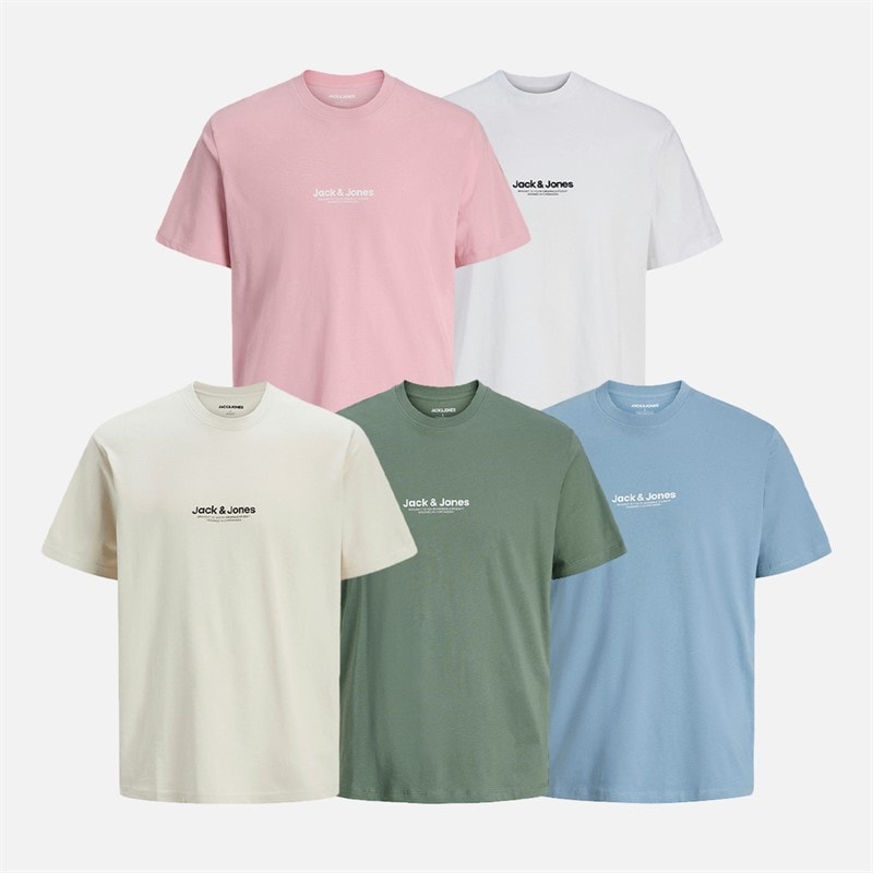 JACK & JONES Herre T-shirts Flerfarvet - Billede 1