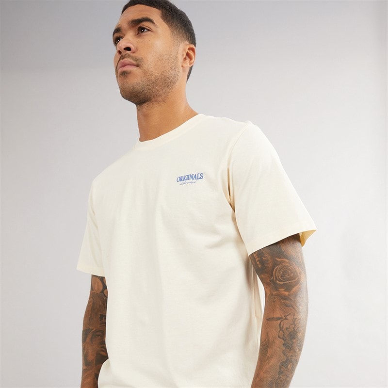 JACK & JONES Herre Santorini Back T-shirts beige - Billede 2