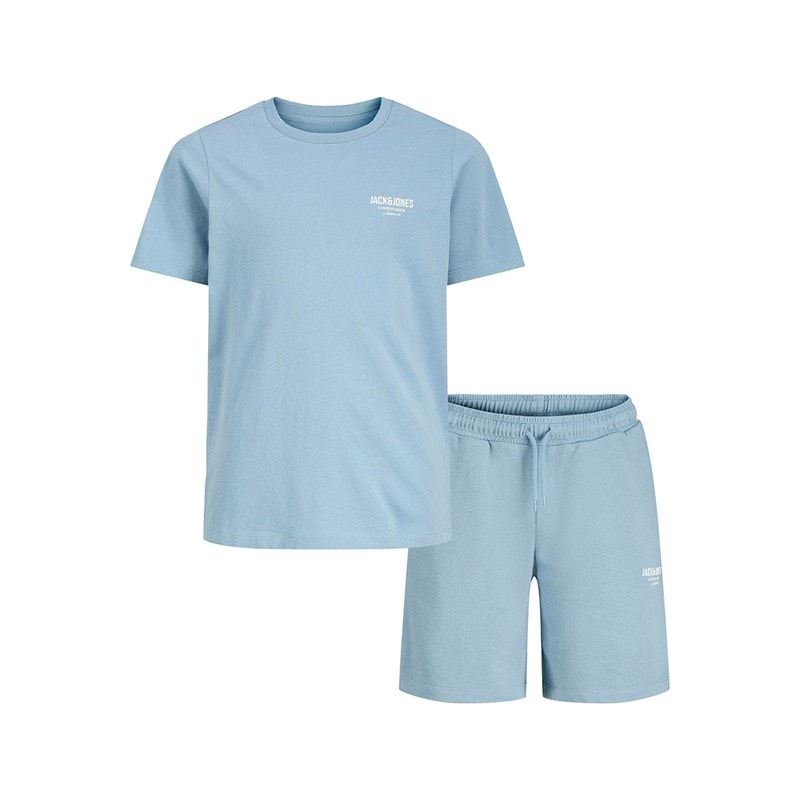 JACK & JONES Drenge Orion T-shirt Og Shorts Sæt Mountain Spring - Billede 2