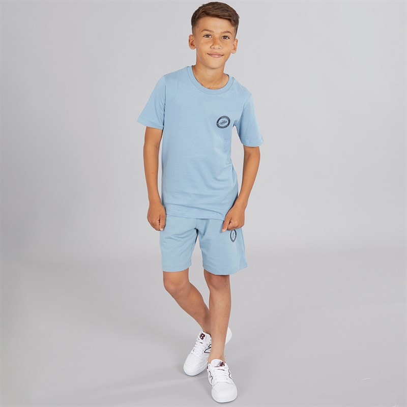 JACK & JONES Drenge Theo T Shirt og Shorts Sæt Mountain Spring - Billede 4