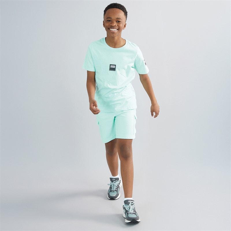 JACK & JONES Drenge T shirt Og Shorts Sæt Island Paradise - Billede 4