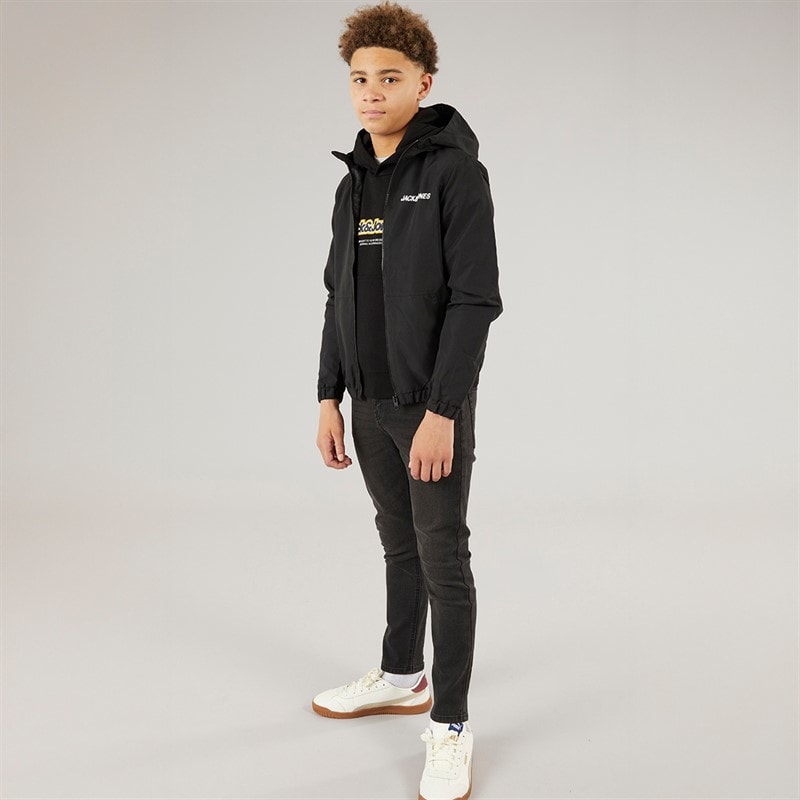 JACK & JONES Bomberjakke til Drenge Sort - Billede 3