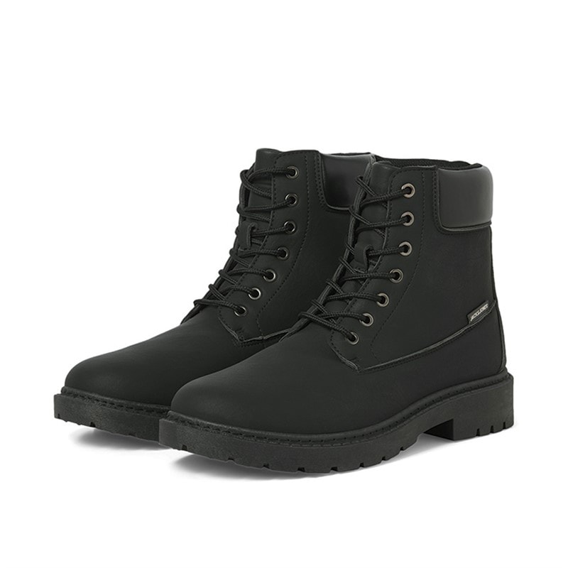 JACK & JONES Herre Thames PU Støvler Antracit - Billede 4