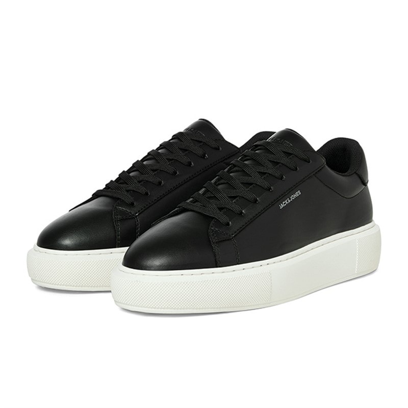 JACK & JONES Herre Grand PU Cupsole Træningssko Antracit - Billede 4