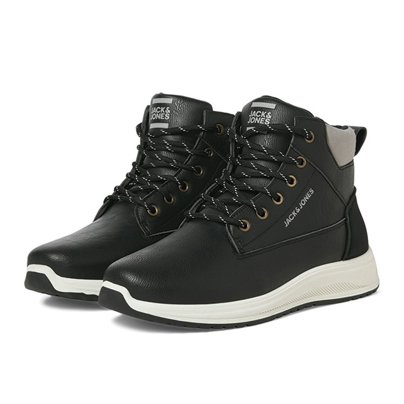 JACK & JONES Herre Alaska PU Nubuck Støvler Antracit - Billede 4