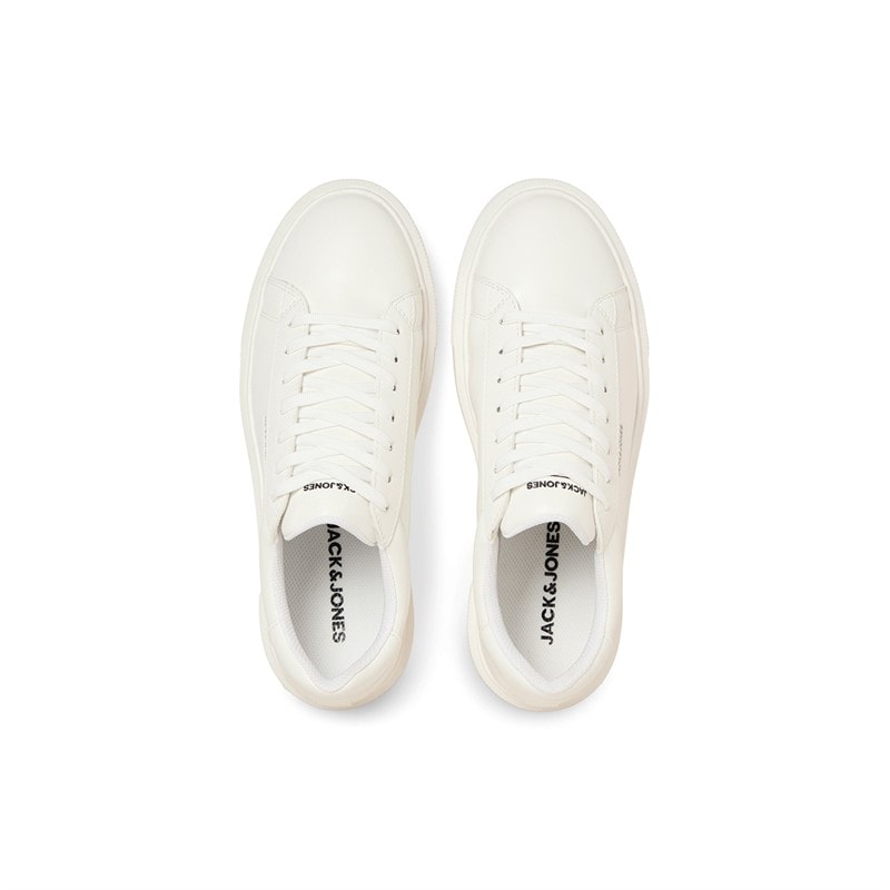 JACK & JONES Herre Grand PU Cupsole Træningssko Hvid - Billede 3