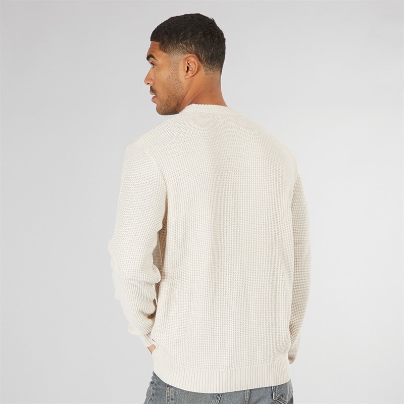 JACK & JONES Herre Rice Strikket Jumper Havre - Billede 2