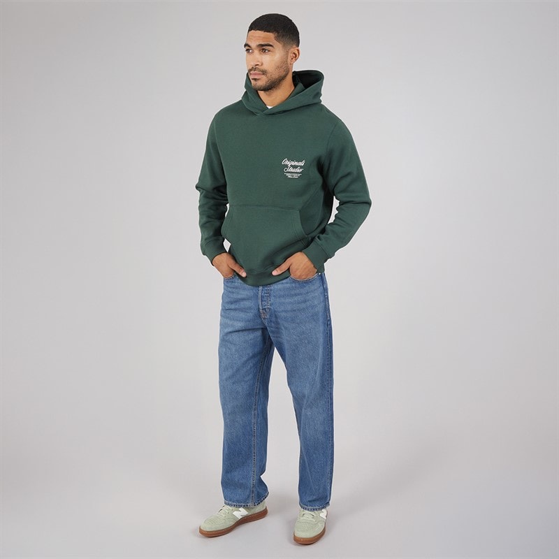 JACK & JONES Herre Alex SQ 741 Baggy Fit Jeans Mellemblå - Billede 4