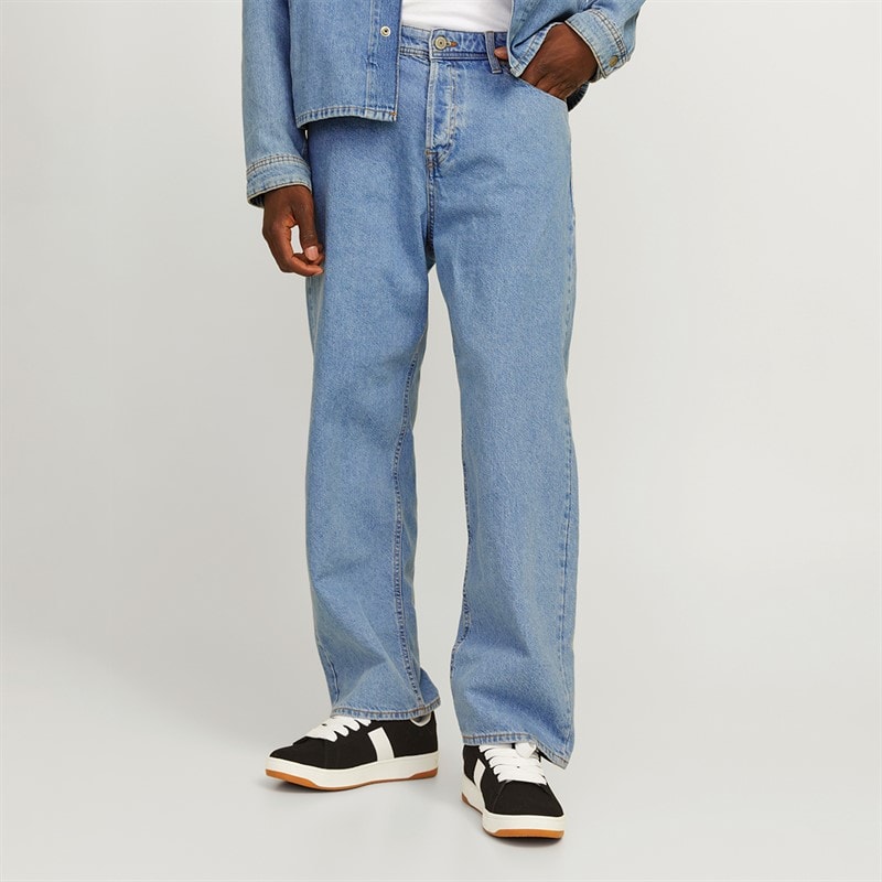 JACK & JONES Herre Alex SQ 704 Baggy Fit Jeans Lyseblå - Billede 1