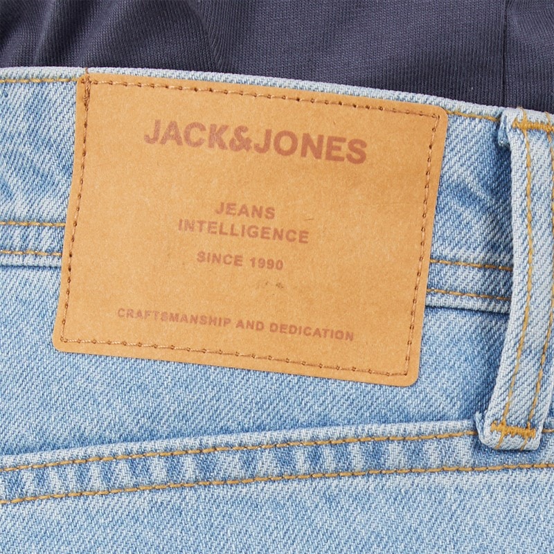 JACK & JONES Herre Alex SQ 704 Baggy Fit Jeans Lyseblå - Billede 3