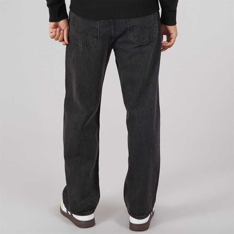 JACK & JONES Herre Alex SQ 706 Baggy Fit Jeans Sort Vask - Billede 2