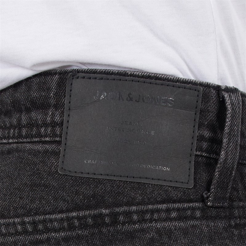JACK & JONES Herre Alex SQ 706 Baggy Fit Jeans Sort Vask - Billede 3