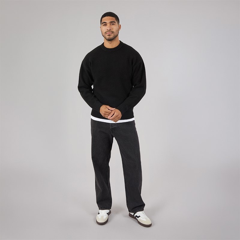 JACK & JONES Herre Alex SQ 706 Baggy Fit Jeans Sort Vask - Billede 4