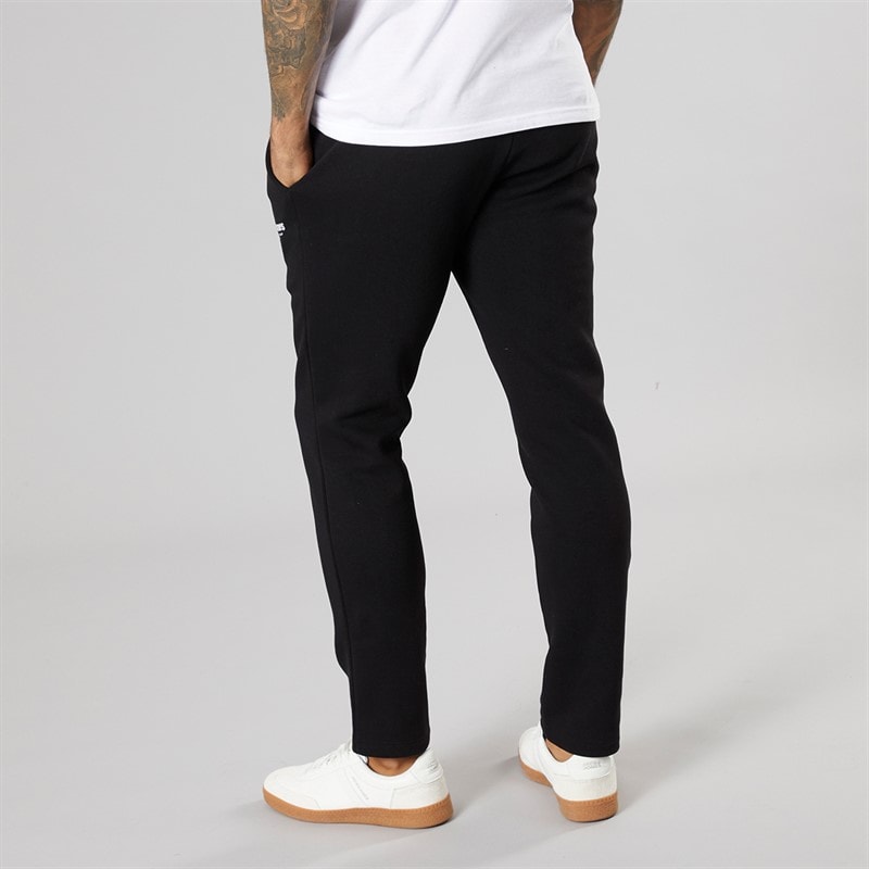 JACK & JONES Herre Vesterbro Joggingbukser Med Åben Kant Sort/Hvid - Billede 2