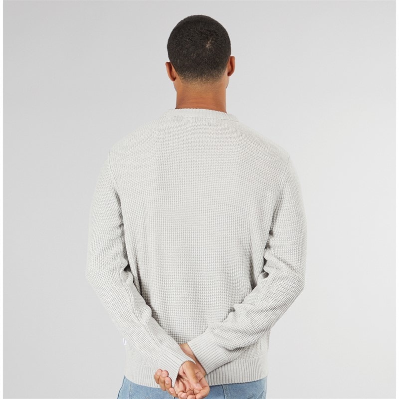 JACK & JONES Herre Rice Strikket Jumper Lys Grå - Billede 2