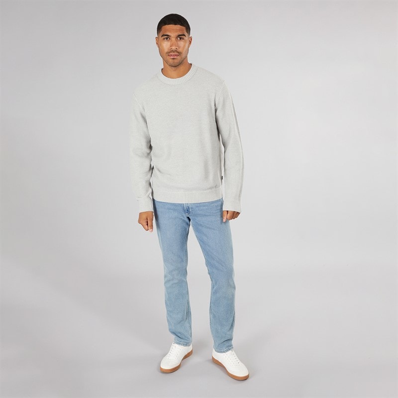 JACK & JONES Herre Rice Strikket Jumper Lys Grå - Billede 4