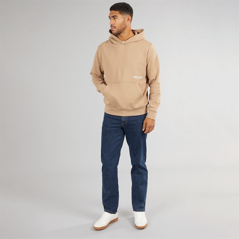 JACK & JONES Herre Vesterbro Side Hættetrøje Sølv Mink - Billede 3