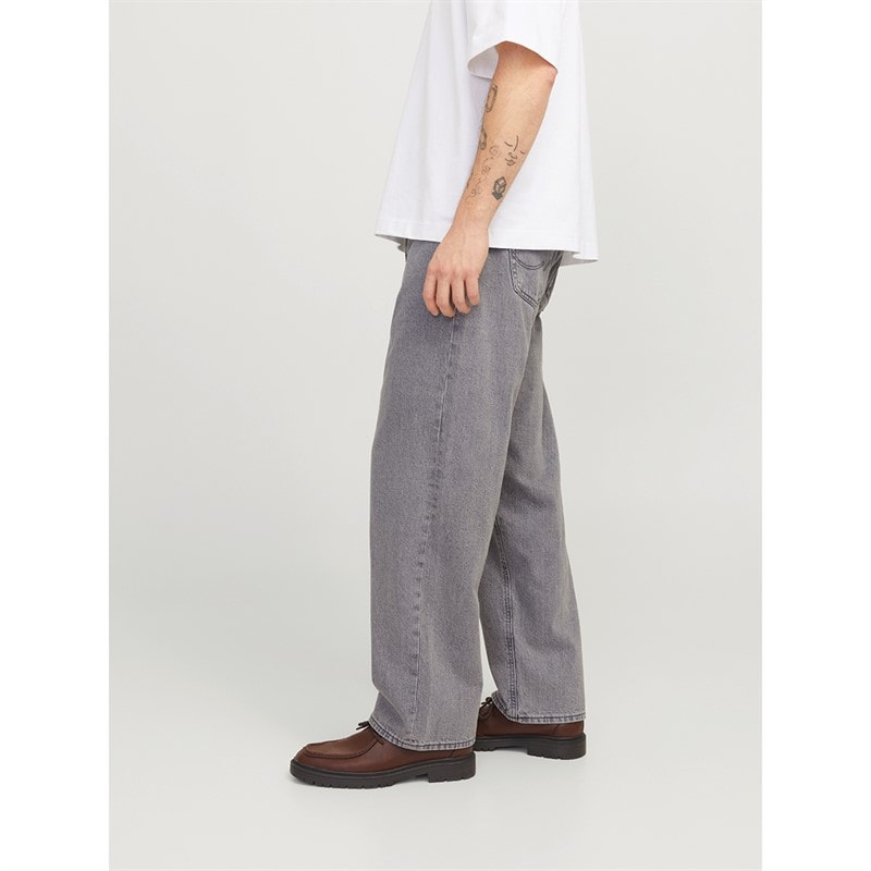 JACK & JONES Herre Alex SQ 053 Baggy Fit Jeans Grå Vask - Billede 3