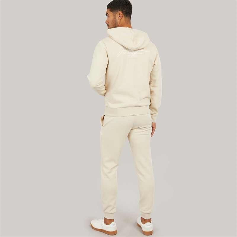 JACK & JONES Herre Cover Script Tracksuit Moonbeam - Billede 2